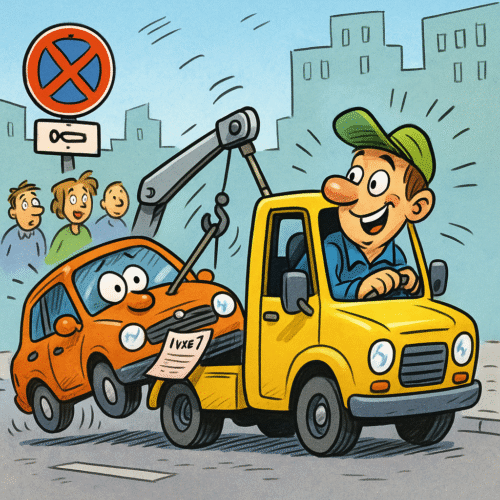 auto wird abgeschleppt